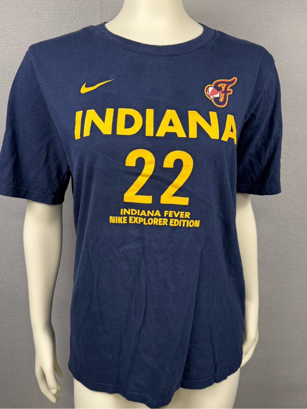 Nike Caitlin Clark Indiana Fever Navy Cotton Tee - Kids size XL
